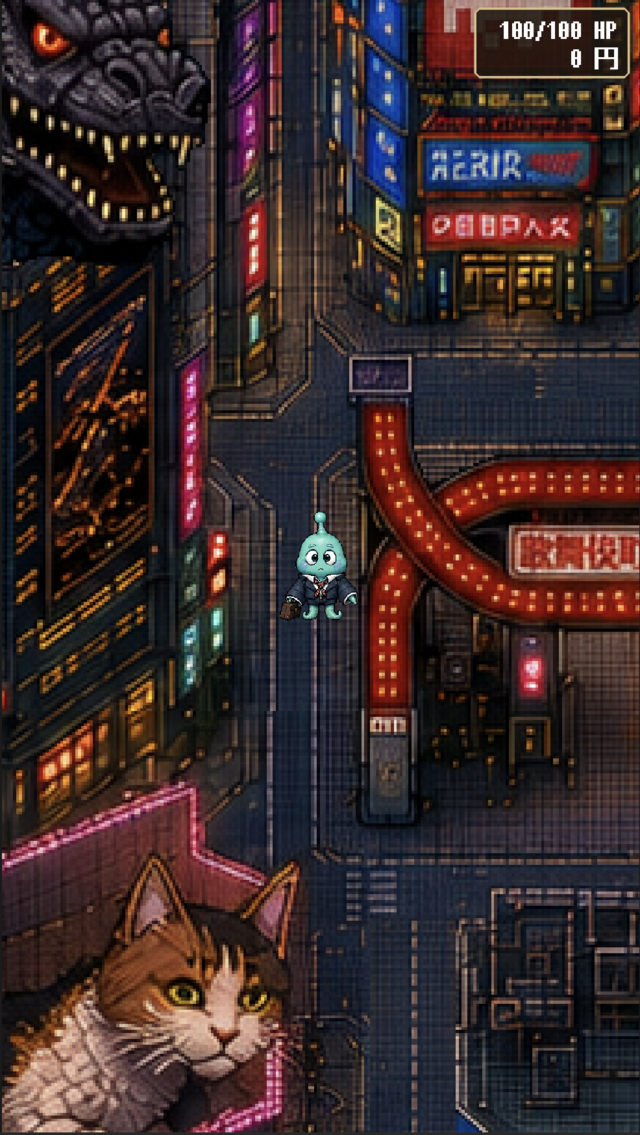 Tokyo Simulator: Salaryman Saga: exploring neon-lit Kabukichō in Shinjuku at night
